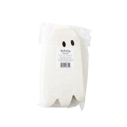 Long Ghost Shaped Paper Dinner Napkin - 18 pk