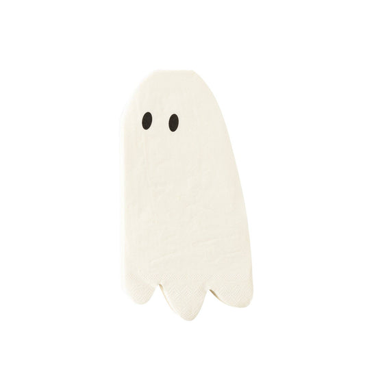 Long Ghost Shaped Paper Dinner Napkin - 18 pk