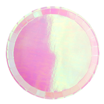 Posh Just Peachy pink Round Dessert Plates - 8 Pk.