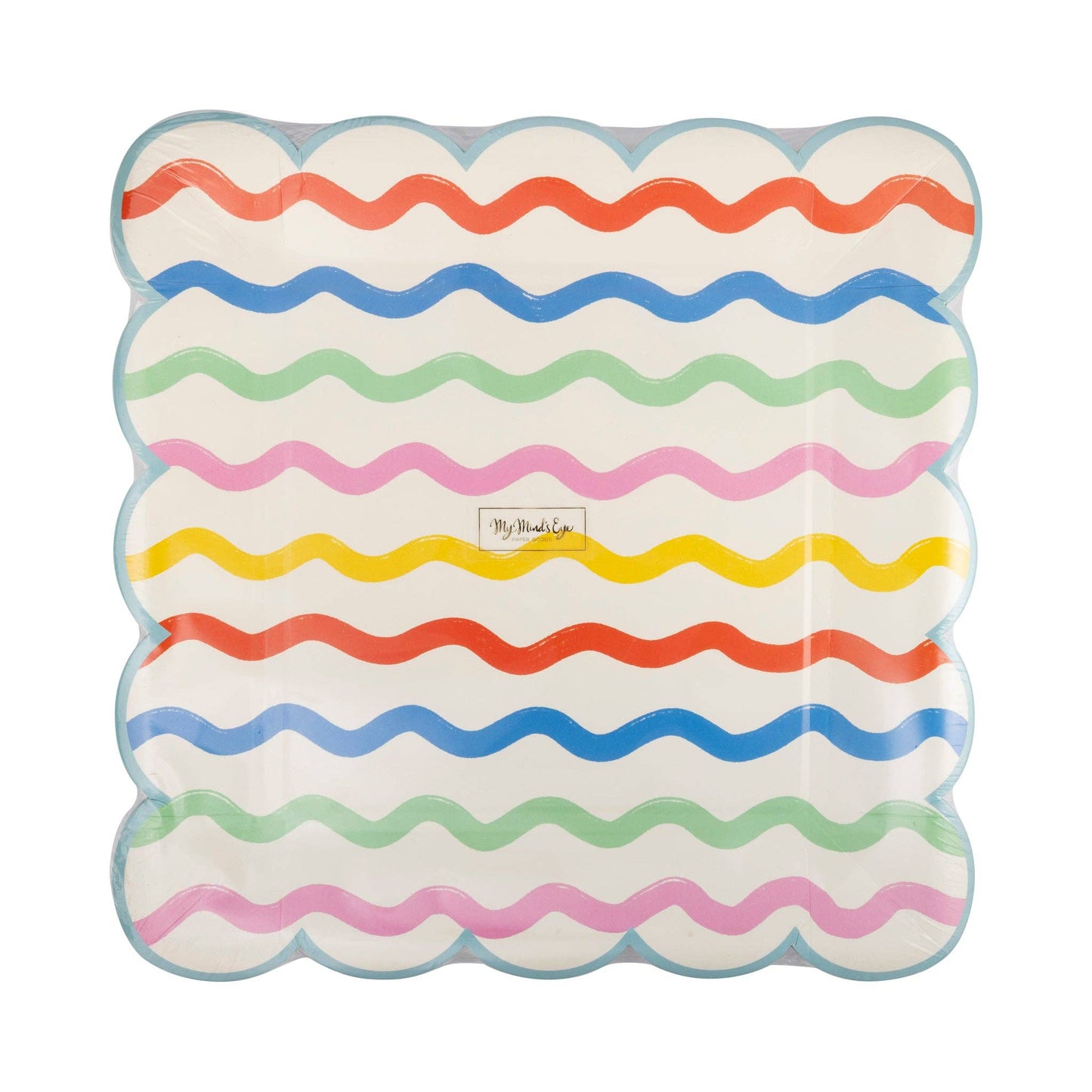Ric Rac Striped Plate - 8 pk