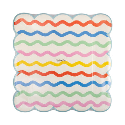 Ric Rac Striped Plate - 8 pk