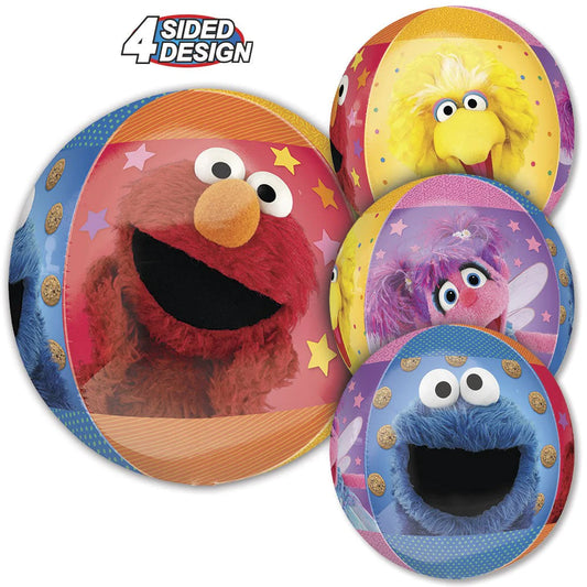 16" Sesame street 4 sided designs orbz Balloon