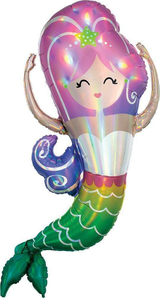 41" Iridescent Mermaid Foil Balloon