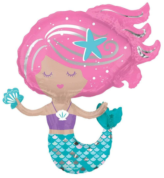30" Shimmering Mermaid Foil Balloon