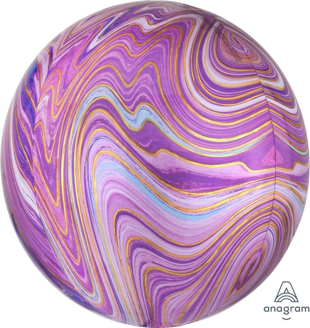 16" Orbz sphere Marble purple