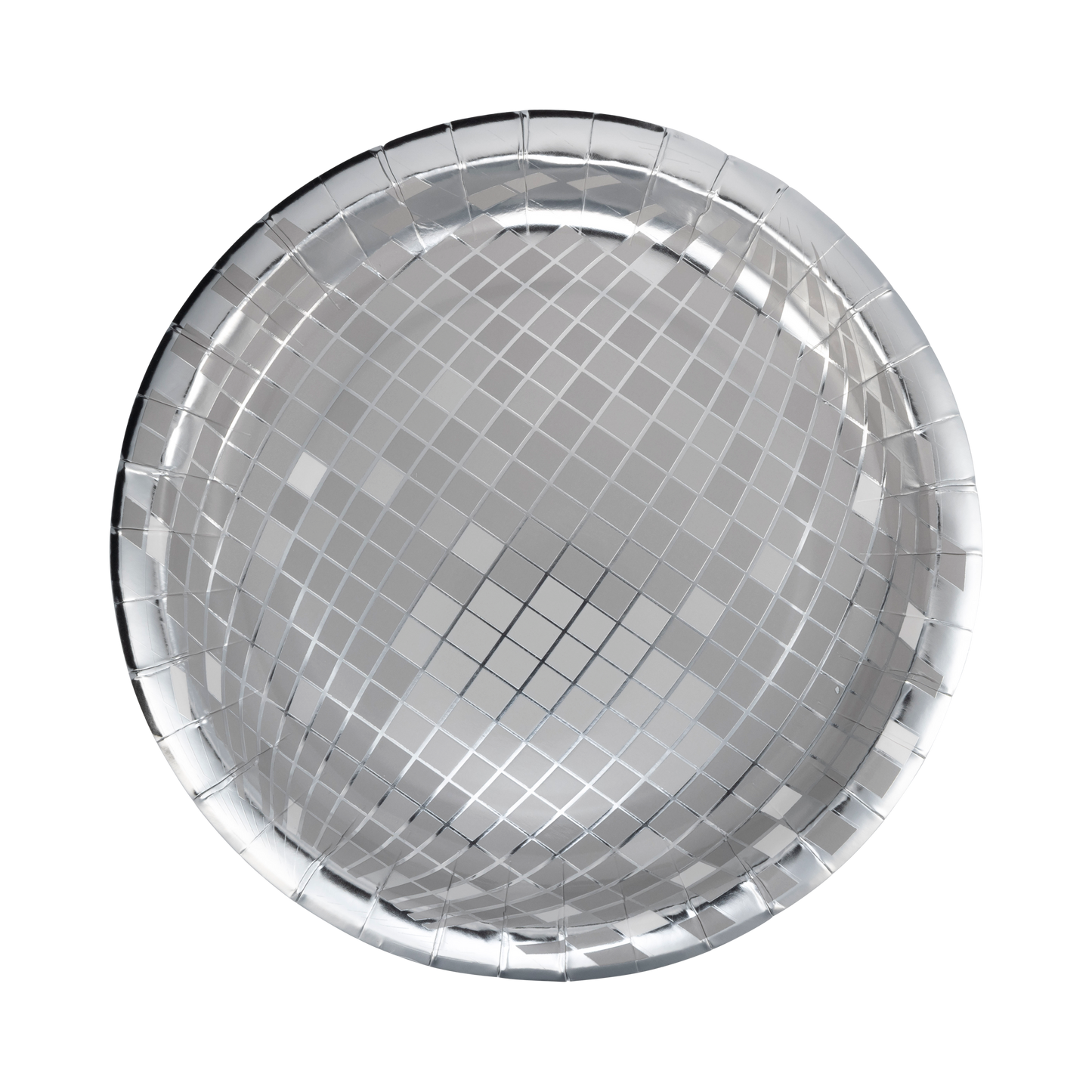 Silver Disco 9" Plate - 8 pk