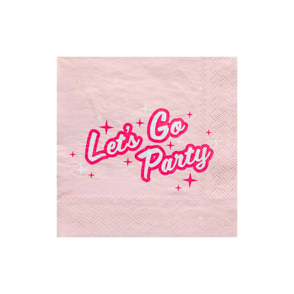 LETS GO PARTY NAPKINS - 20 pk