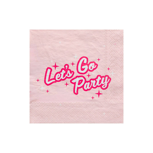 LETS GO PARTY NAPKINS - 20 pk