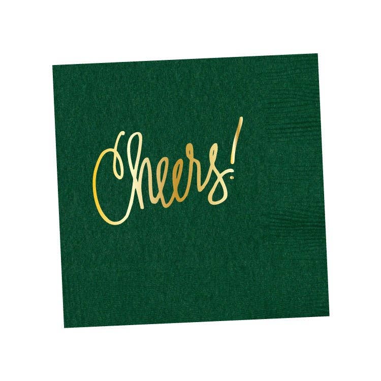 Cheers! | Napkins (18 colors): White- 25 pk.