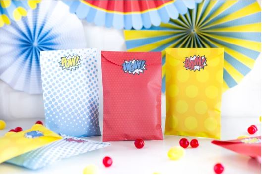 Comic pop treat bags - 24 pk
