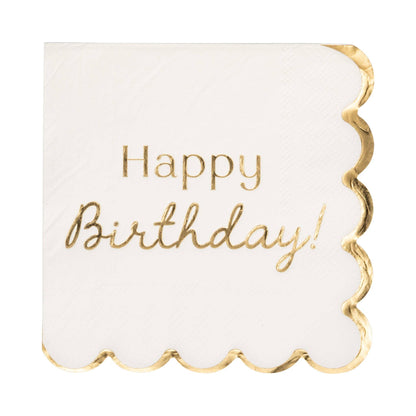 Foil Birthday Cocktail Napkin - 18 PK