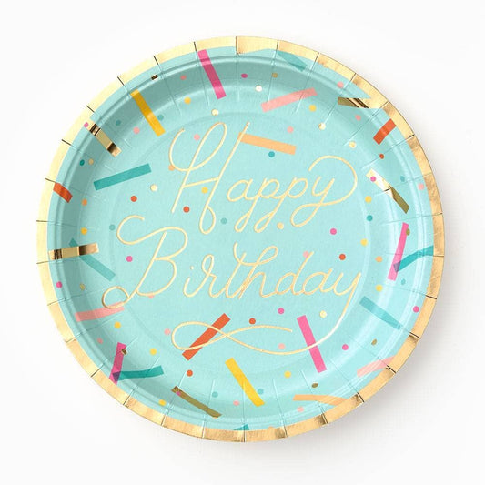 Birthday Sprinkles Large Disposable Plates - 10 pk