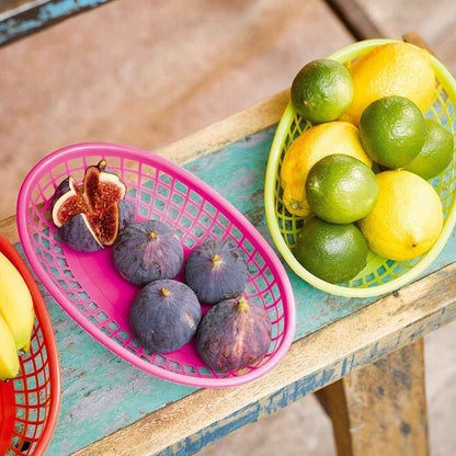 Colorful Plastic Food Baskets - 6 Pk.