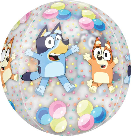 16" Bluey and Bingo orbz balloon