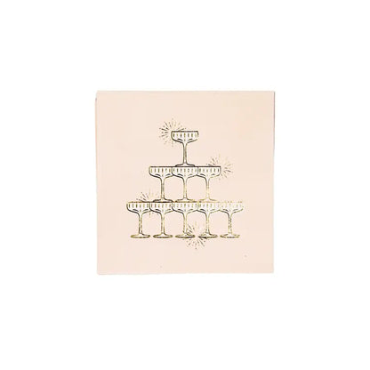 Champagne Tower Cocktail Napkin - 20 pk