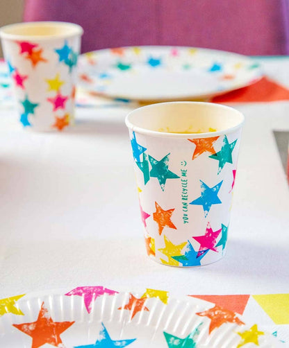 Birthday Brights Star, Home Recyclable Paper Cup - 8 pk.