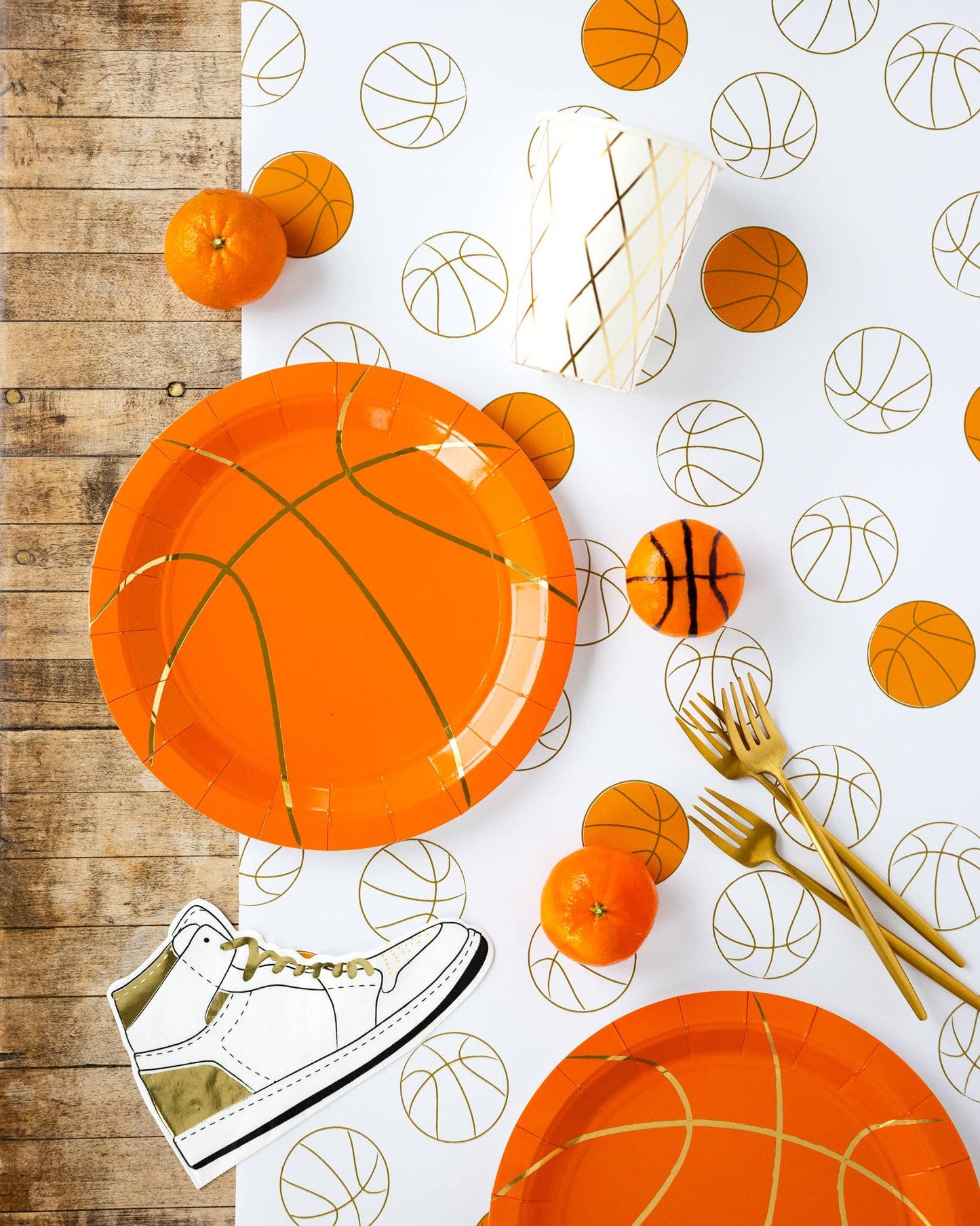 Basketball Paper Plate - 8 pk