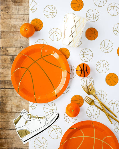Basketball Paper Plate - 8 pk