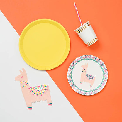 Happy Llama Small Paper Party Plates - 10 pk