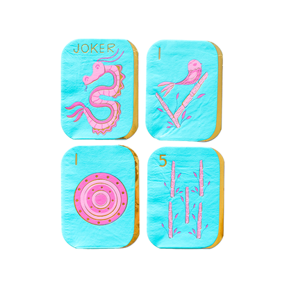 Game Night Mahjong Tile Guest Napkins - 16 pk