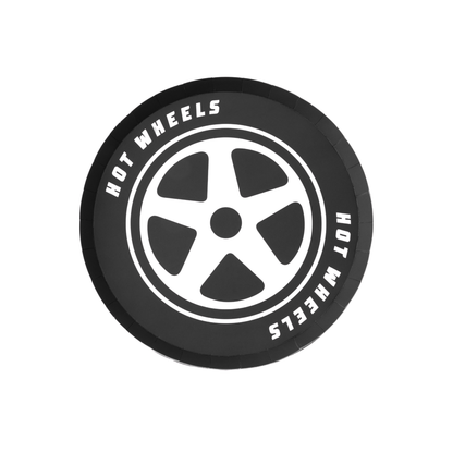 HOT WHEELS™ BLACK SMALL PLATES - 8 pk