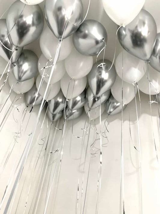 12" Ceiling/Loose latex balloons with no anchor