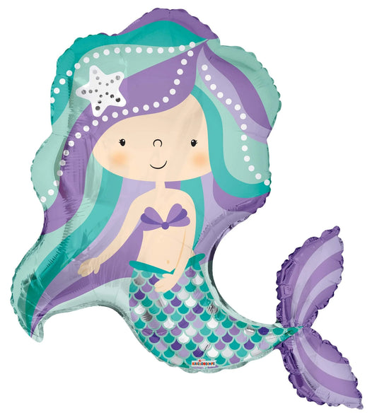 36" Mermaid Foil Balloon