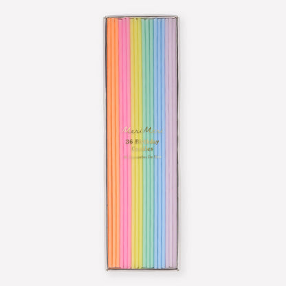 Super Skinny Mixed Candles - 36 pk
