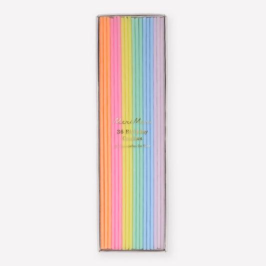 Super Skinny Mixed Candles - 36 pk