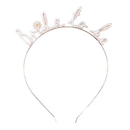 'Bride To Be' Metal Headband for Wedding