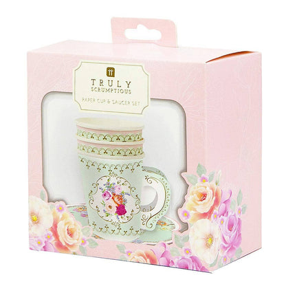 Truly Scrumptious Teacup & Saucer Set - 12 Pack