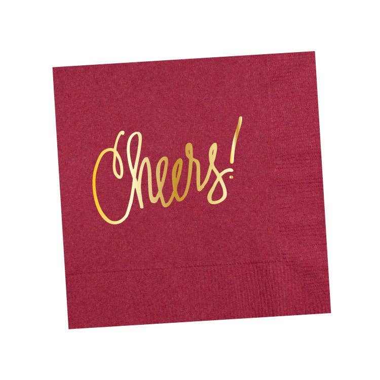 Cheers! | Napkins (18 colors): Black- 25 pk.