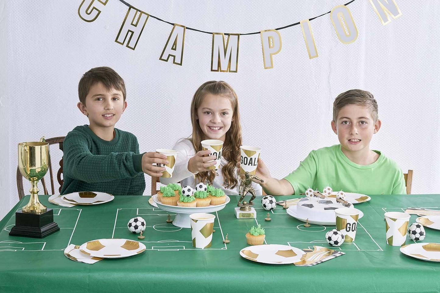 Party Champions Soccer Plates - 12 Pack