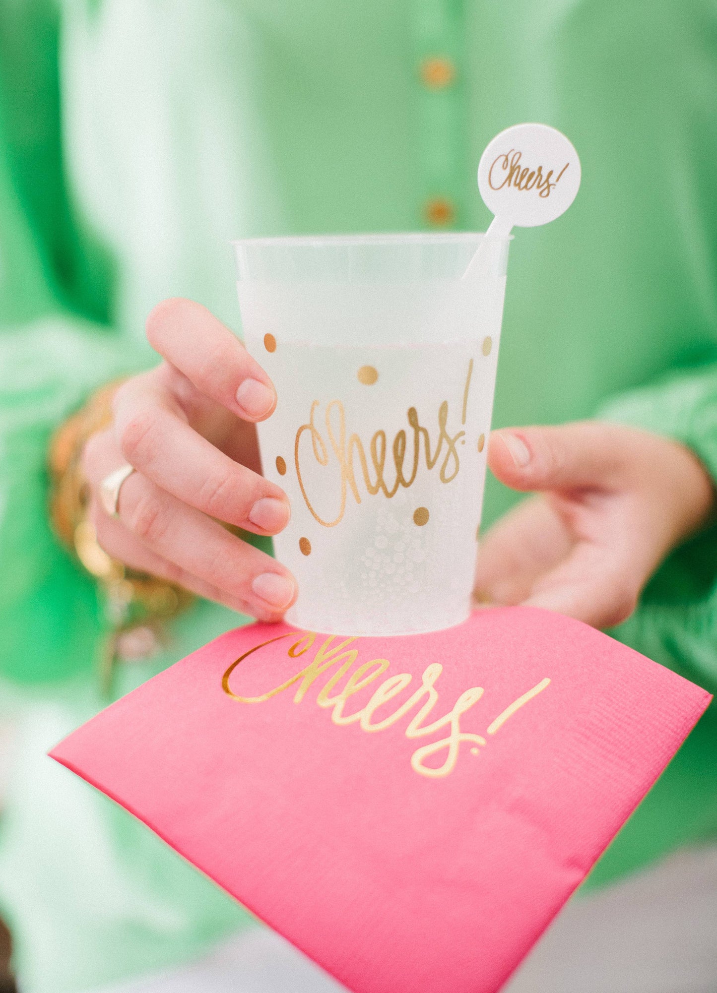 Cheers! | Swizzle Sticks (2 colors): Clear Acrylic - 12 pk.