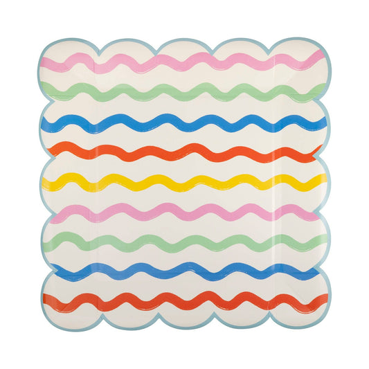 Ric Rac Striped Plate - 8 pk