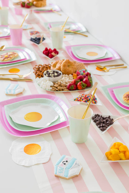 Yolks on You, Die-Cut dessert Plates - 8 Pk.