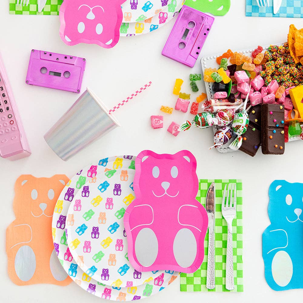 Gummy Bears Die-Cut Dessert Plates