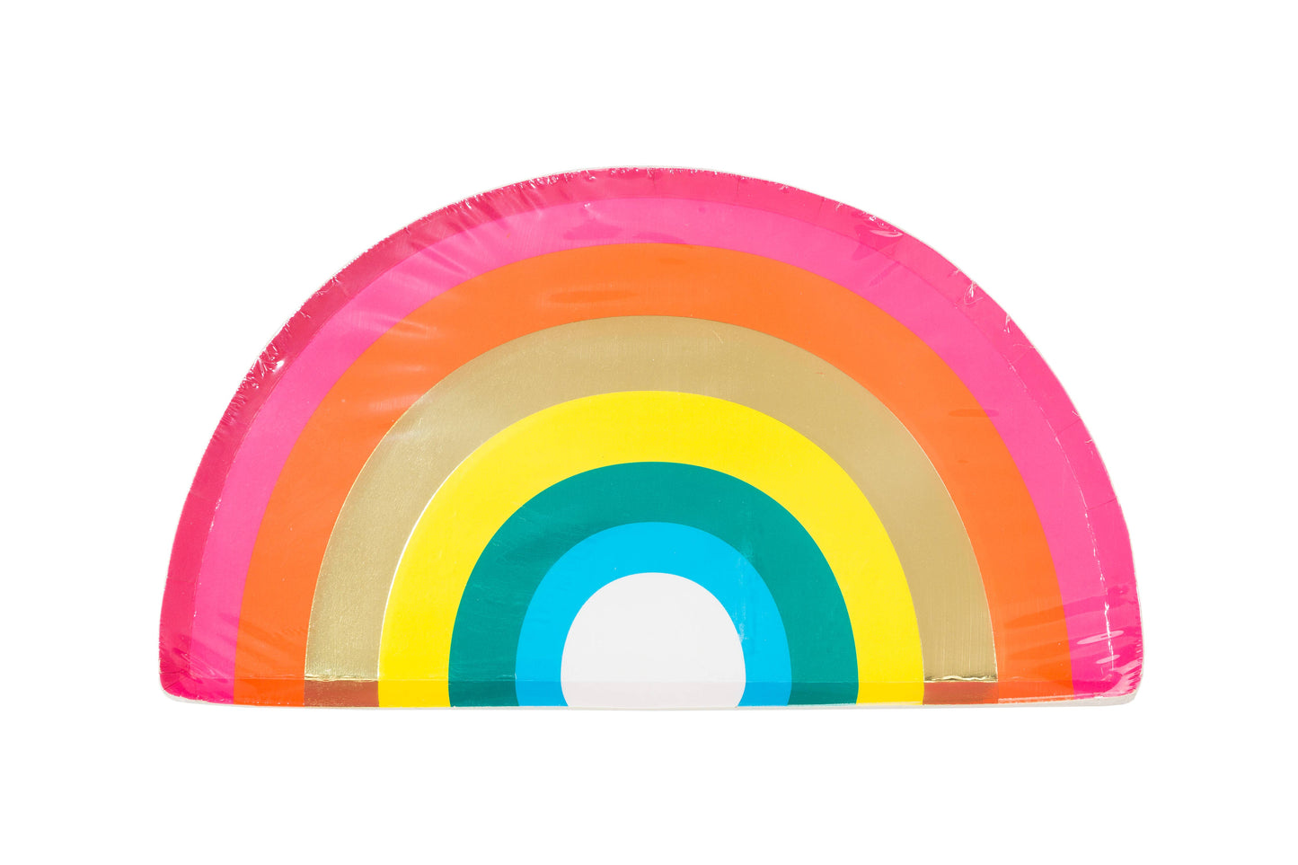 Rainbow Party Plates - 12 Pack