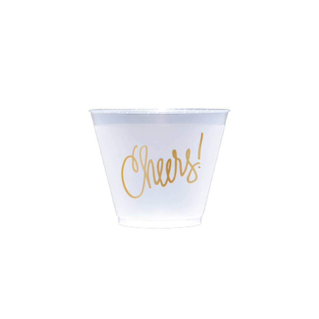 Cheers! | Frosted Cups (3 sizes): 12 Ounce