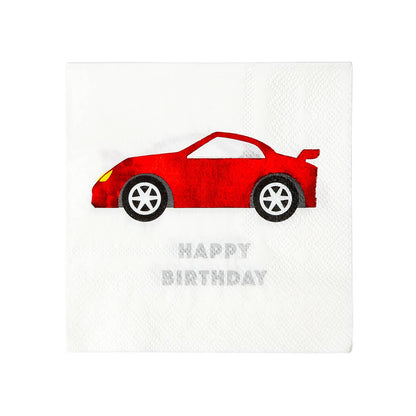 Party Racer Car Napkins - 16 Pack