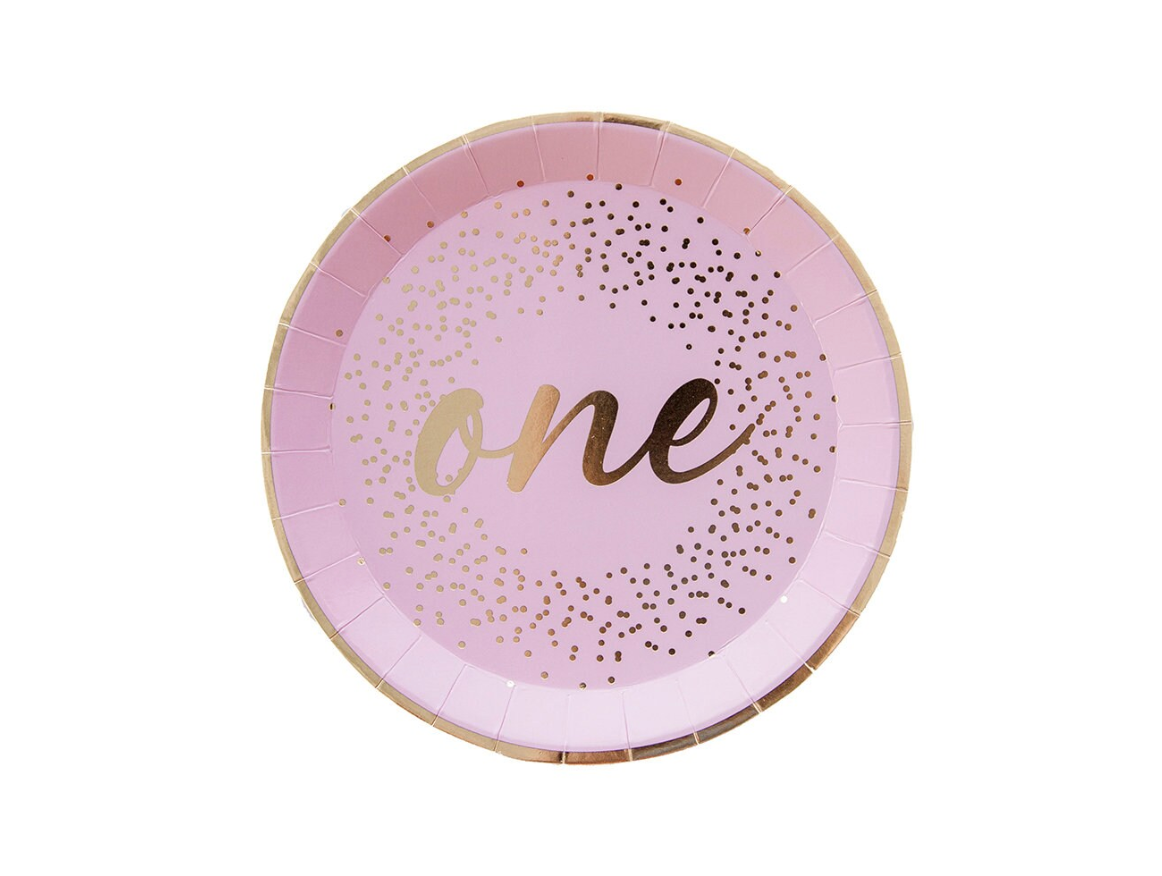 Onederland blue Dessert Plates - 8 Pk.