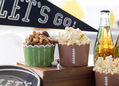 Football Jumbo Baking/Food Cups- 40 pk
