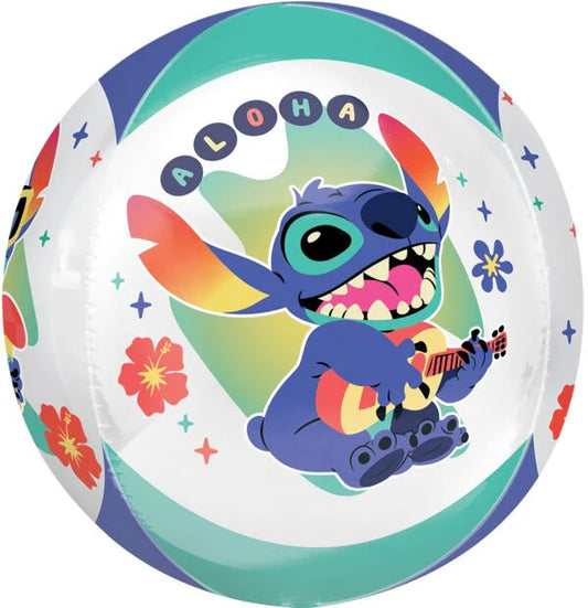 16” Stitch orbz sphere balloon