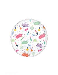 18" Spa Sleepover party foil balloon