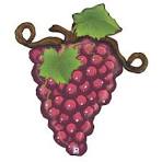 31" Food Grapes Linky red fruit foil balloon 1E