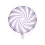 18" Round Candy Pastel purple Swirl Balloon with helium - E1