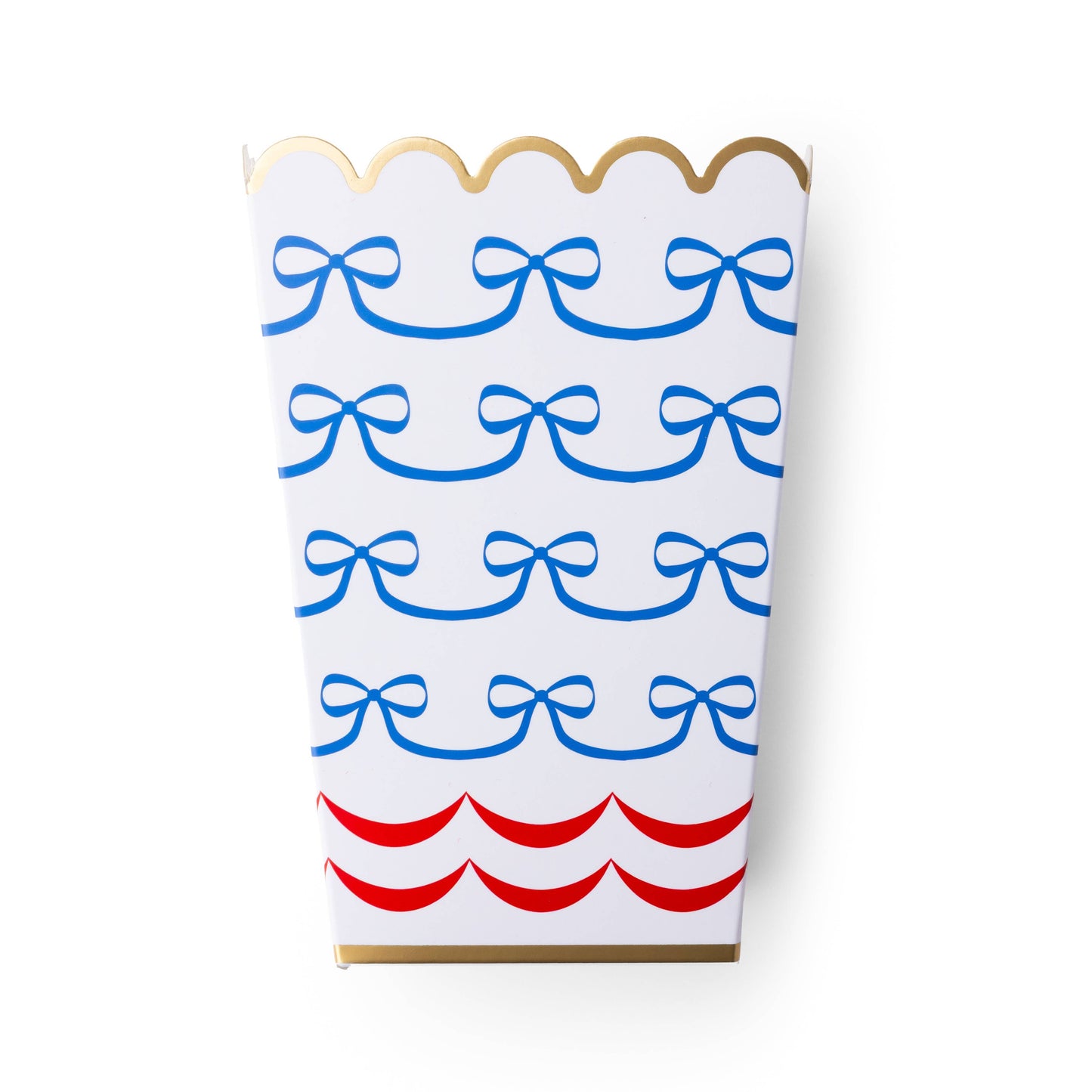 4TH OF JULY BOW FLAG POPCORN BOXES - 8 pk