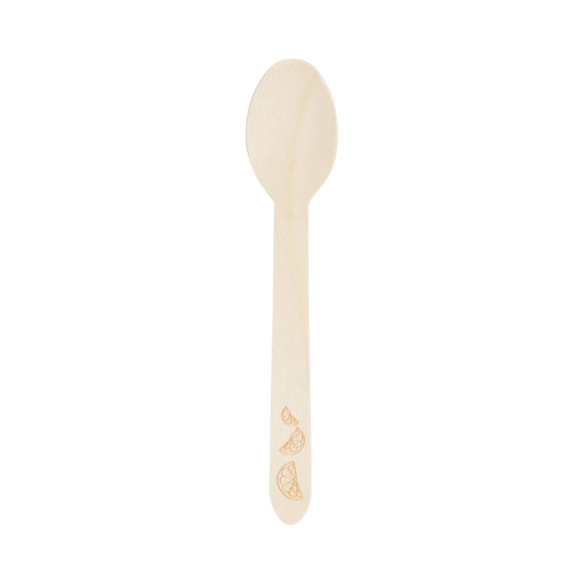 Wooden Eco Cutlery, Lemon Print - 6 Place Settings