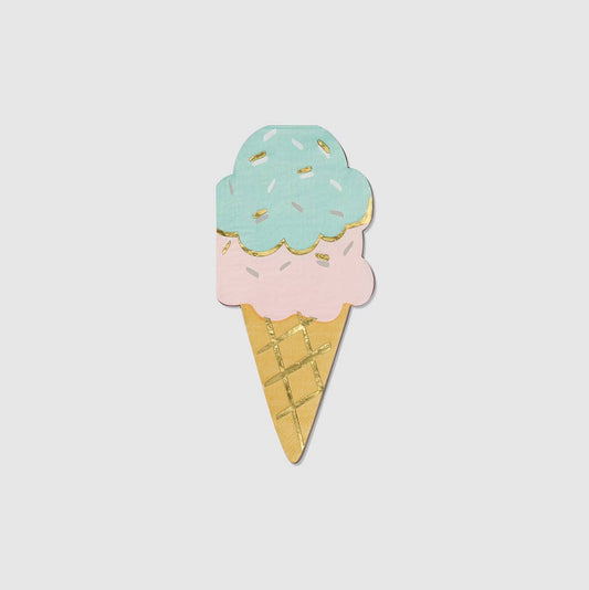 Ice Cream Cone Napkins - 25 pk