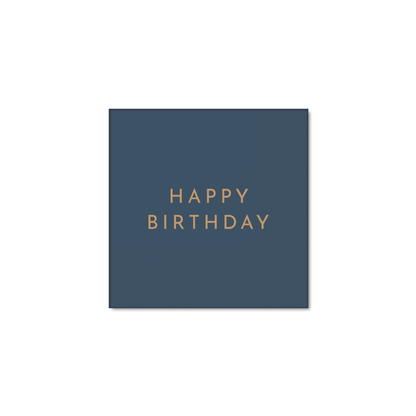 MIDNIGHT BLUE SIGNATURE HAPPY BIRTHDAY COCKTAIL NAPKINS - 20 pk